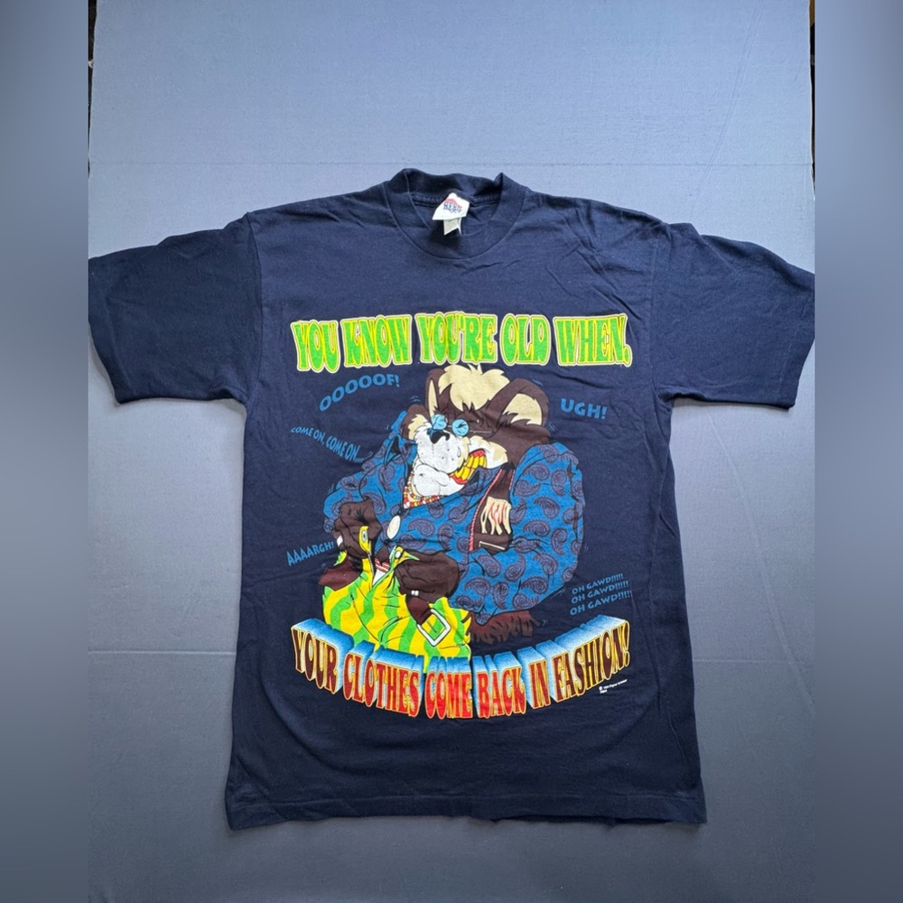 Vtg Saturdays Hero You Know You're Old When Clothes Come Back In Fashion L #1159